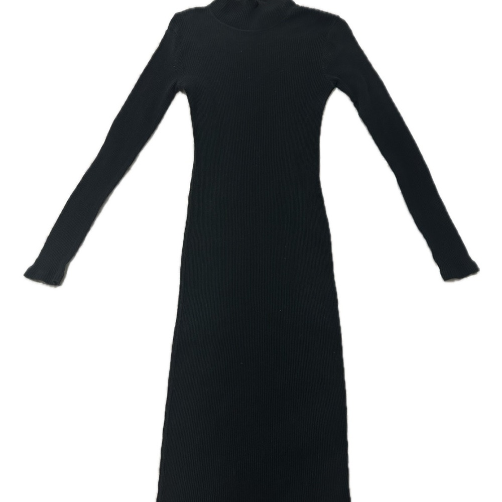 James Perse Classic Black Long Sleeve Dress